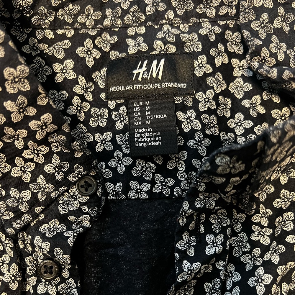 H&M floral casual button down.